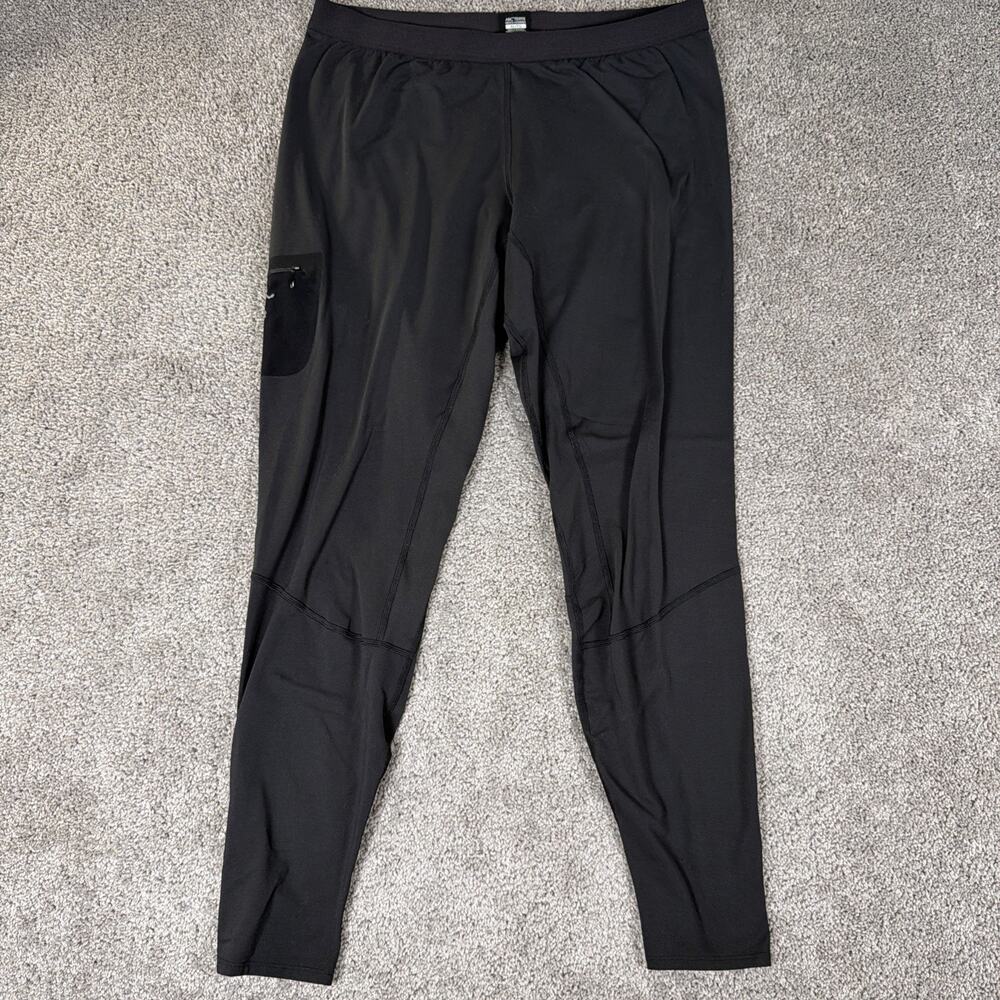 Arc'Teryx Rho AR Baselayer Bottoms Pants Mens XL Black Outdoor Active Hiking